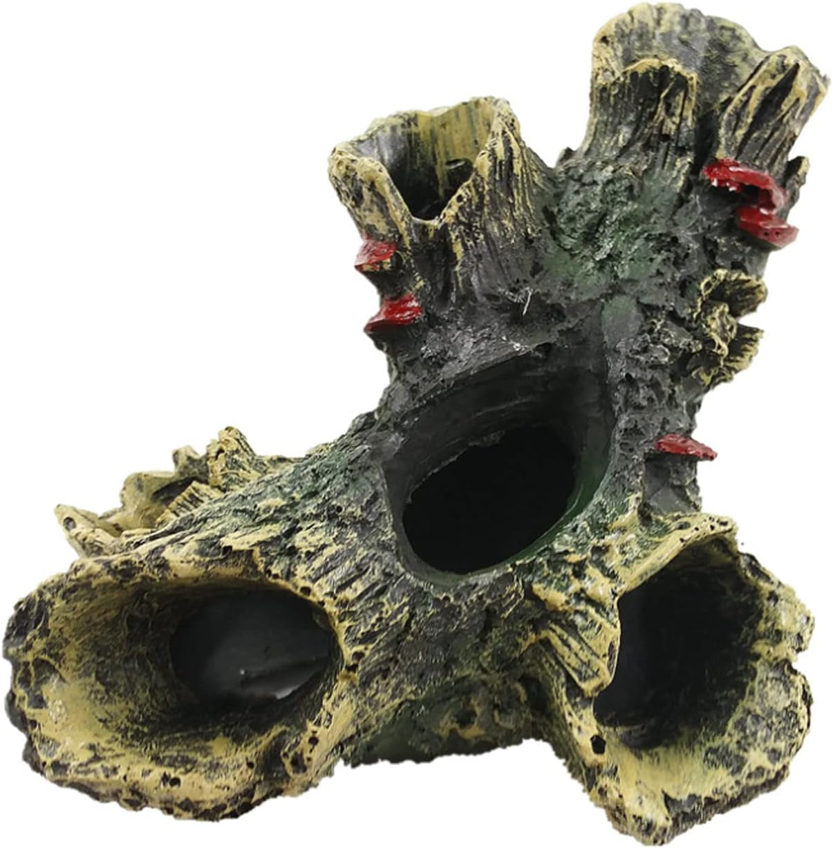 Log Resin Tree Trunk Ornament Aquarium Fish Tank Decoration Home Landscaping Crafts for Fish Tank Small Fish Hiding