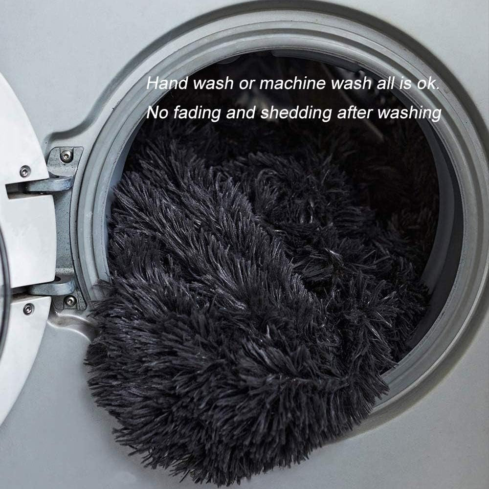 Dog Blanket, Super Soft Warm Fluffy Pet Blanket, Shaggy Faux Fur Pet Snuggle Blanket Washable Sleep Bed Mat for Small Medium Large Dogs and Cats (Small, Dark Grey)