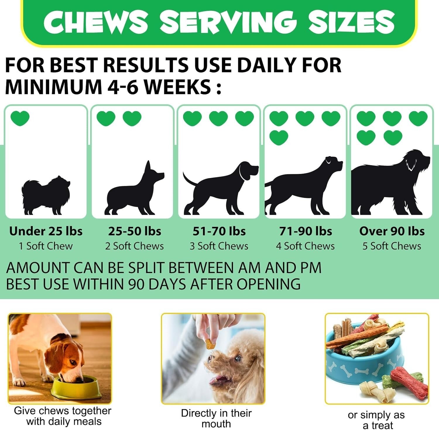 Probiotics Chews for Dogs, Dog Prebiotics for Gut Health - Probiotics for Dogs,