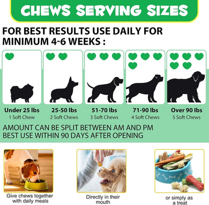 Probiotics Chews for Dogs, Dog Prebiotics for Gut Health - Probiotics for Dogs,