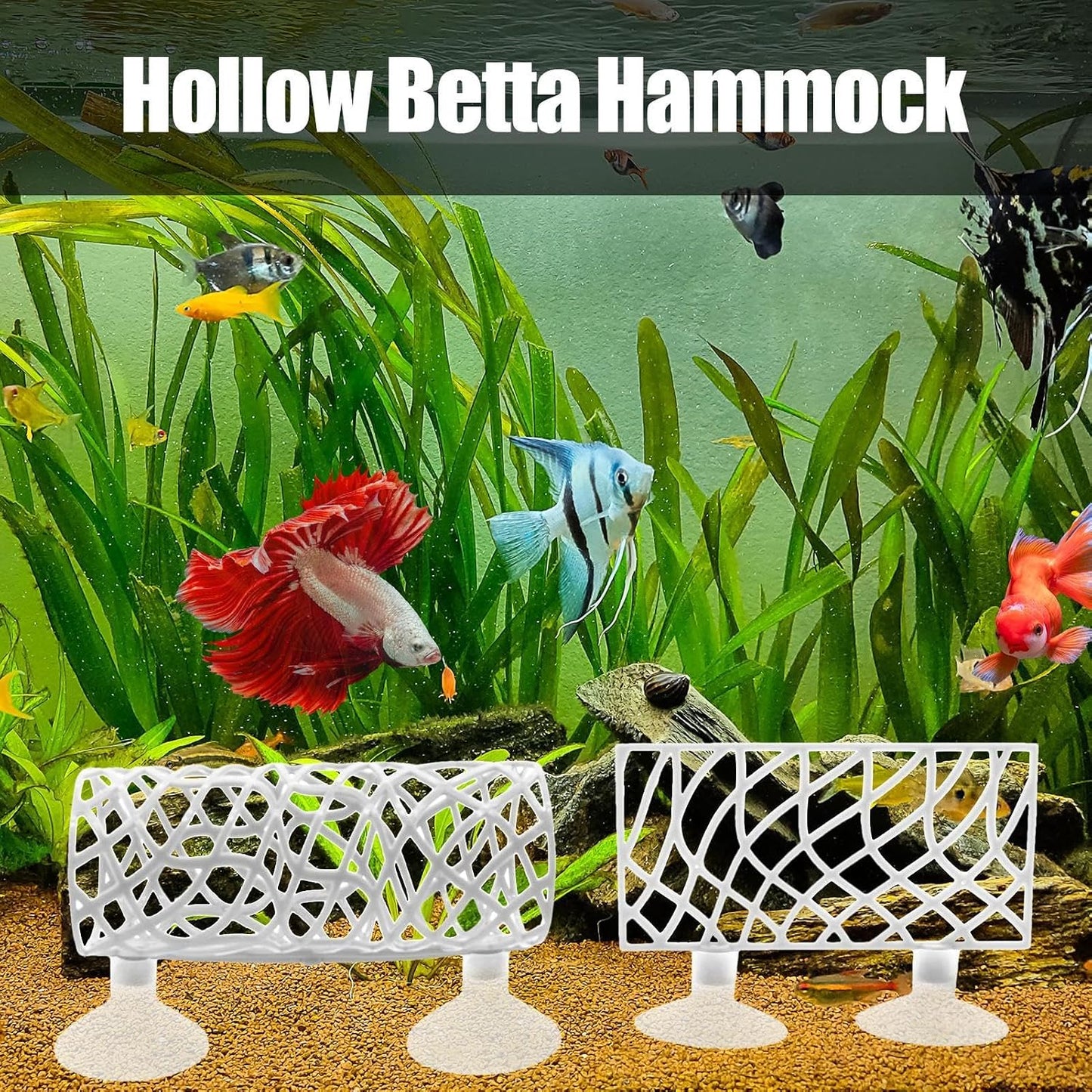 Betta Fish Tunnel, Fish Sleeping Tunnel Tube, Long Swimming Length Fish Tank Accessories for Betta Fish, Shrimp,