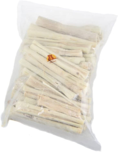 Natural Sweet Bamboo Sticks Teeth Chews for Rabbits Chinchilla Guinea Pigs Sugar Gerbils and More Small Pets (500G)