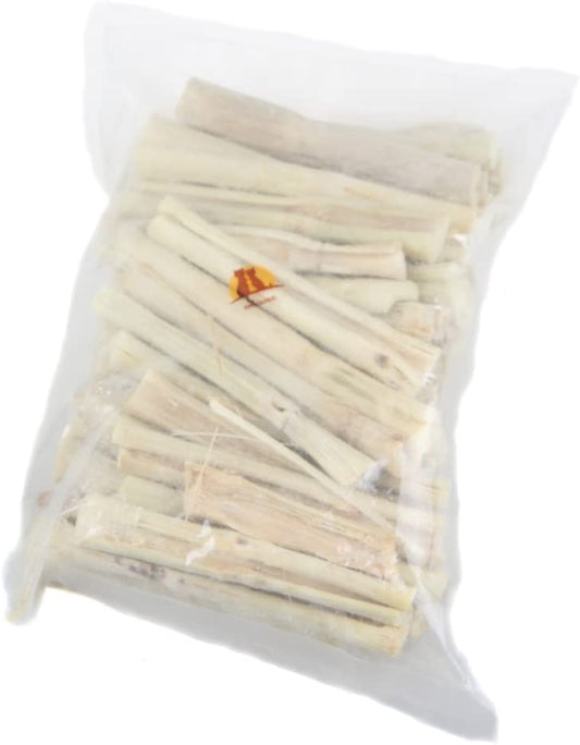 Natural Sweet Bamboo Sticks Teeth Chews for Rabbits Chinchilla Guinea Pigs Sugar Gerbils and More Small Pets (500G)