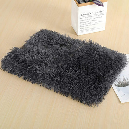 Dog Blanket, Super Soft Warm Fluffy Pet Blanket, Shaggy Faux Fur Pet Snuggle Blanket Washable Sleep Bed Mat for Small Medium Large Dogs and Cats (Small, Dark Grey)