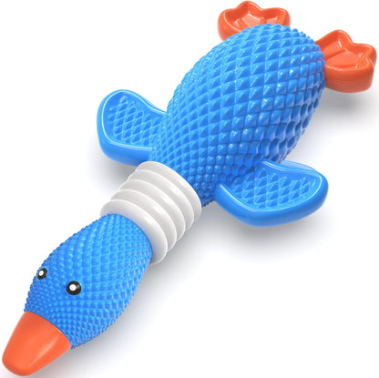 Upgraded Nylon Goose Dog Toys for Aggressive Chewers,Tough Dog Toys for Large Dogs Medium Breed,Durable Dog Chew Toys for Teething,Heavy Duty Bone Indestructible Dog Toy