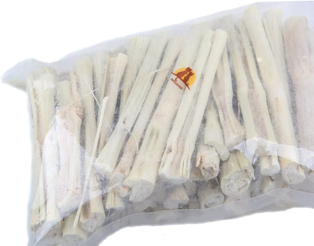 Natural Sweet Bamboo Sticks Teeth Chews for Rabbits Chinchilla Guinea Pigs Sugar Gerbils and More Small Pets (500G)
