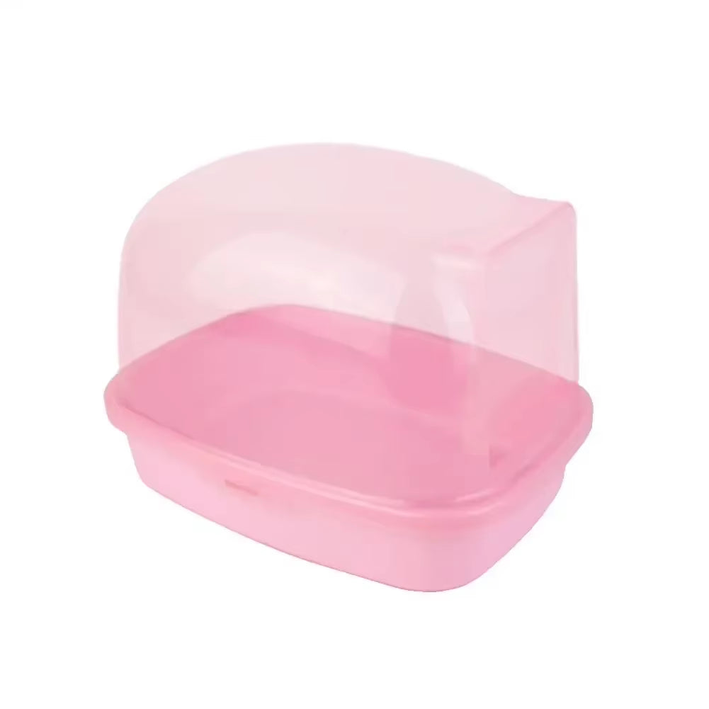 Chinchilla Dry Bath Hedgehog Sand Room Sauna Toilet Shower Room Small Animal Bath House Degus Squirrel Dust Bath Pets Bathroom