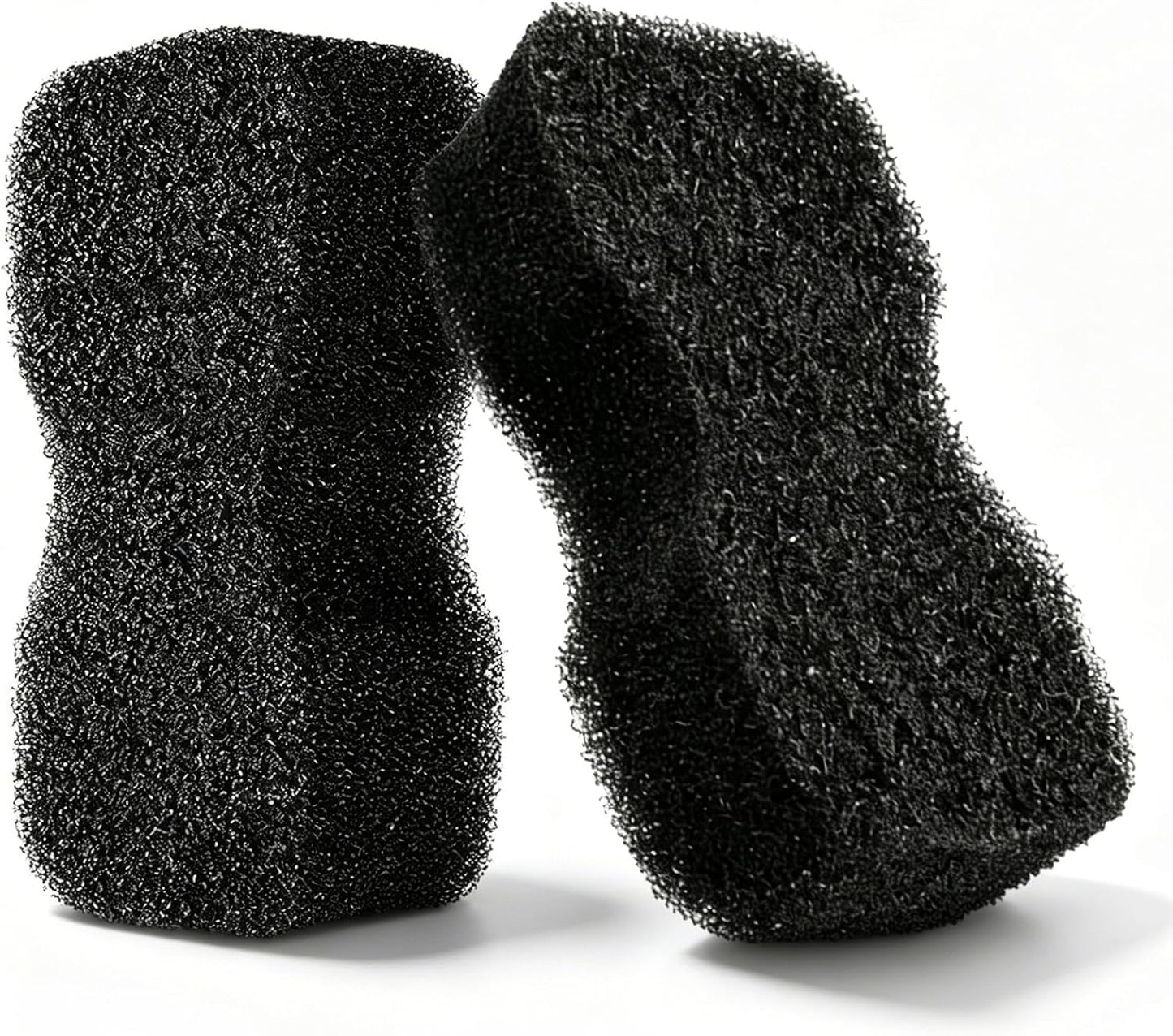 Professional Horse Grooming Sponge, Horse Bathing Brush with Tiger'S Tongue Shape, Cleaning Pads for Body & Hoof Care, for Equestrian Groomers (Black 2Pcs)
