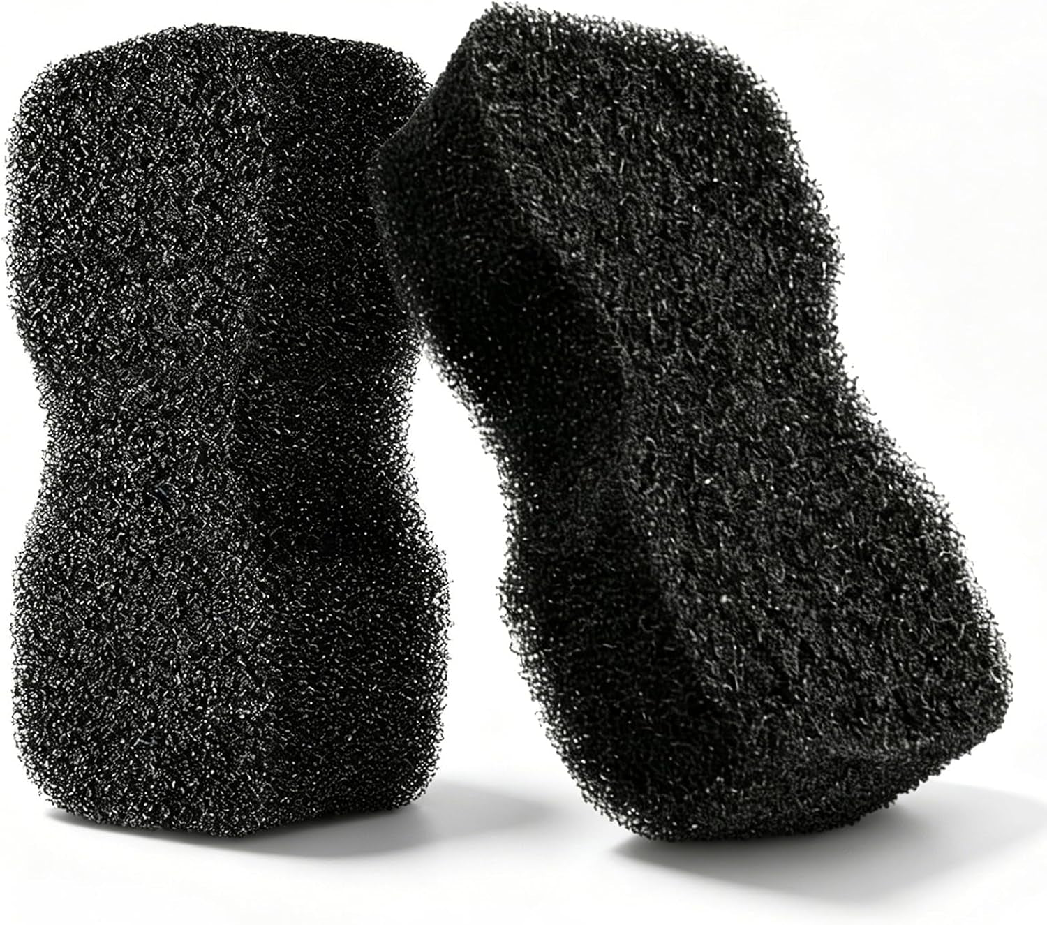 Professional Horse Grooming Sponge, Horse Bathing Brush with Tiger'S Tongue Shape, Cleaning Pads for Body & Hoof Care, for Equestrian Groomers (Black 2Pcs)
