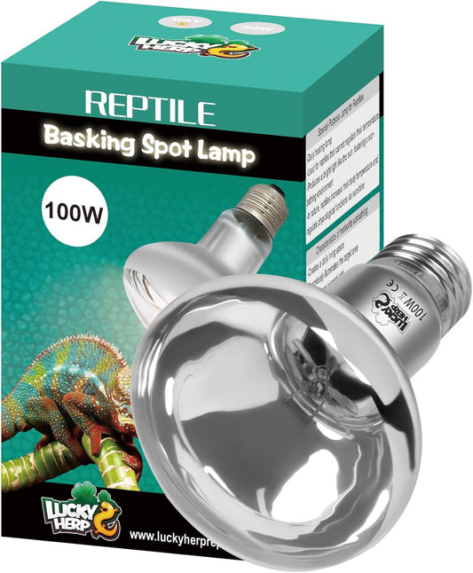 Reptile Heat Lamp Bulb, 100W Basking Spot Heat Bulb for Reptiles, Vivarium UVA Heat Light for Tortoise, Bearded Dragons, Lizards, Chicks, Dog