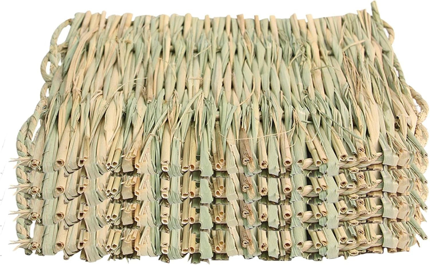 Grass Bed - Woven Straw Mat, Mat Bunny Bedding Nest Resting Cage Mat for Guinea Parrot Chinchilla Hamster