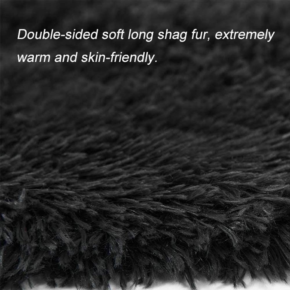 Dog Blanket, Super Soft Warm Fluffy Pet Blanket, Shaggy Faux Fur Pet Snuggle Blanket Washable Sleep Bed Mat for Small Medium Large Dogs and Cats (Small, Dark Grey)