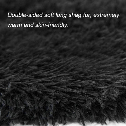 Dog Blanket, Super Soft Warm Fluffy Pet Blanket, Shaggy Faux Fur Pet Snuggle Blanket Washable Sleep Bed Mat for Small Medium Large Dogs and Cats (Small, Dark Grey)