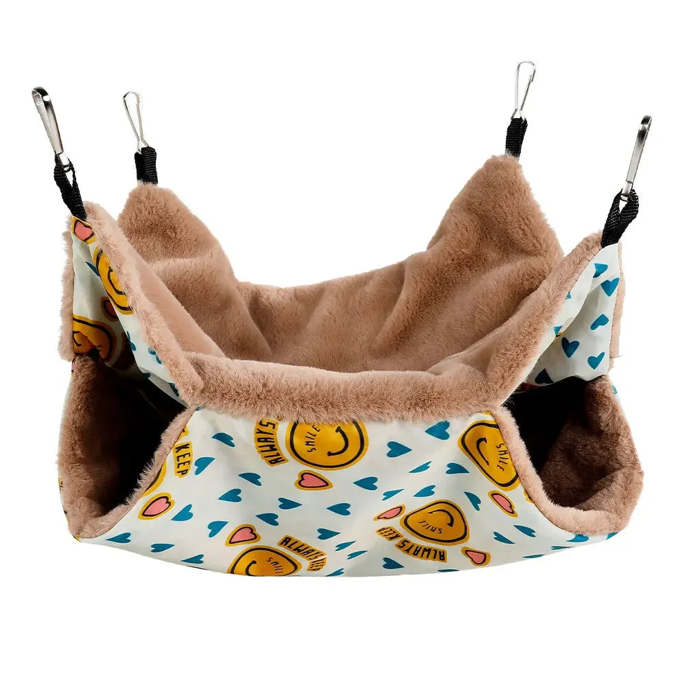 Winter Warm Hamster Hammock Guinea Pig Hanging Beds House for Small Animal Cage Rat Squirrel Chinchillas Nests Pets Supplies