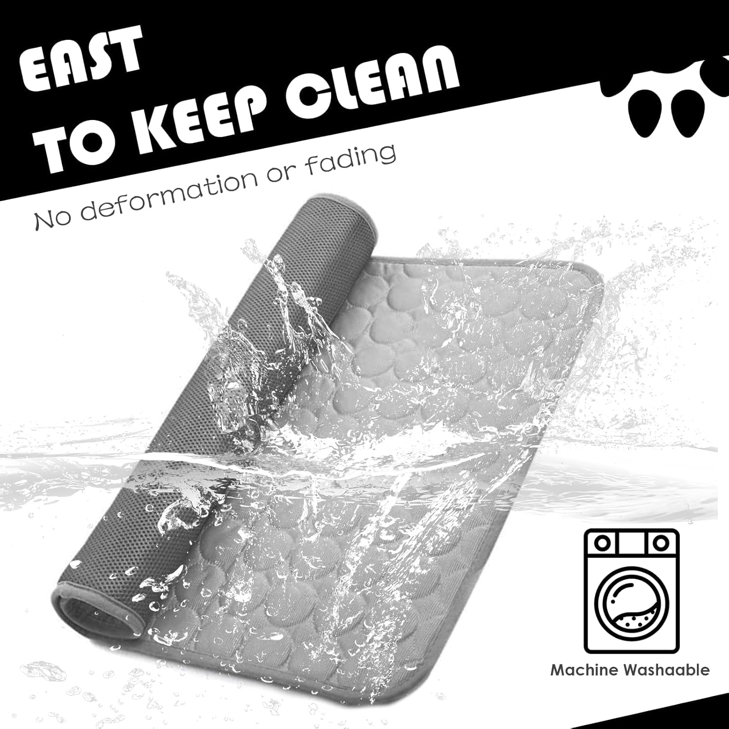 Cooling Mat for Dogs100X70Cm, Scratch-Resistant Premium Polyester Fabric, Dog Cooling Mat, Non-Toxic Foldable Easy-Clean Pet Cooling Mat for Indoor, Outdoor and Car Use (Xl/Grey)
