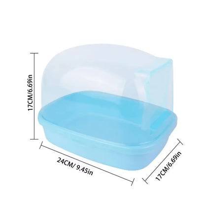 Chinchilla Dry Bath Hedgehog Sand Room Sauna Toilet Shower Room Small Animal Bath House Degus Squirrel Dust Bath Pets Bathroom