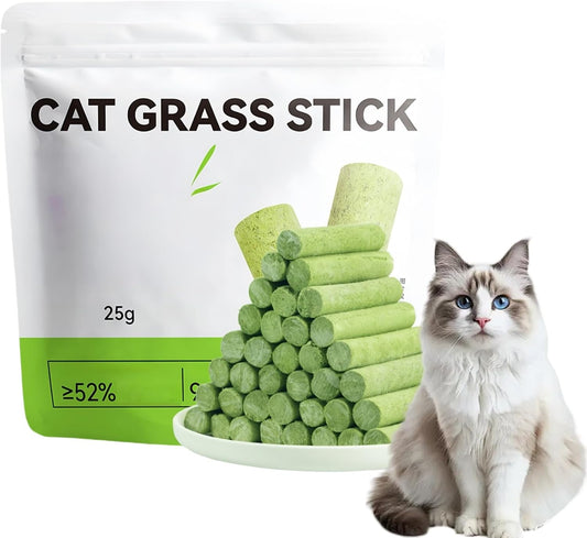 Cat Grass Teething Stick,Natural Catnip Chew Sticks,Catnip Sticks for Hairball Control,Cat Grass Dental Chew Sticks,Cat Dental Toy,Catnip Toys Sticks for Hairball Removal,Cat Teeth Cleaning Sticks