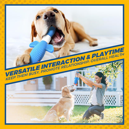 Upgraded Nylon Goose Dog Toys for Aggressive Chewers,Tough Dog Toys for Large Dogs Medium Breed,Durable Dog Chew Toys for Teething,Heavy Duty Bone Indestructible Dog Toy