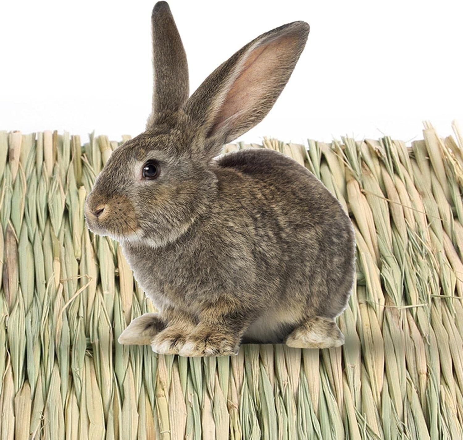 Grass Bed - Woven Straw Mat, Mat Bunny Bedding Nest Resting Cage Mat for Guinea Parrot Chinchilla Hamster