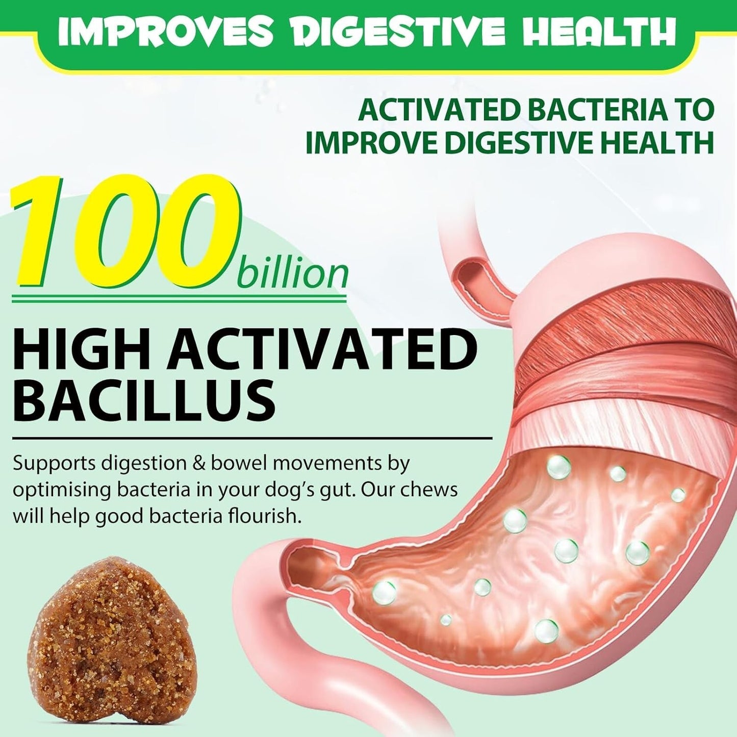 Probiotics Chews for Dogs, Dog Prebiotics for Gut Health - Probiotics for Dogs,