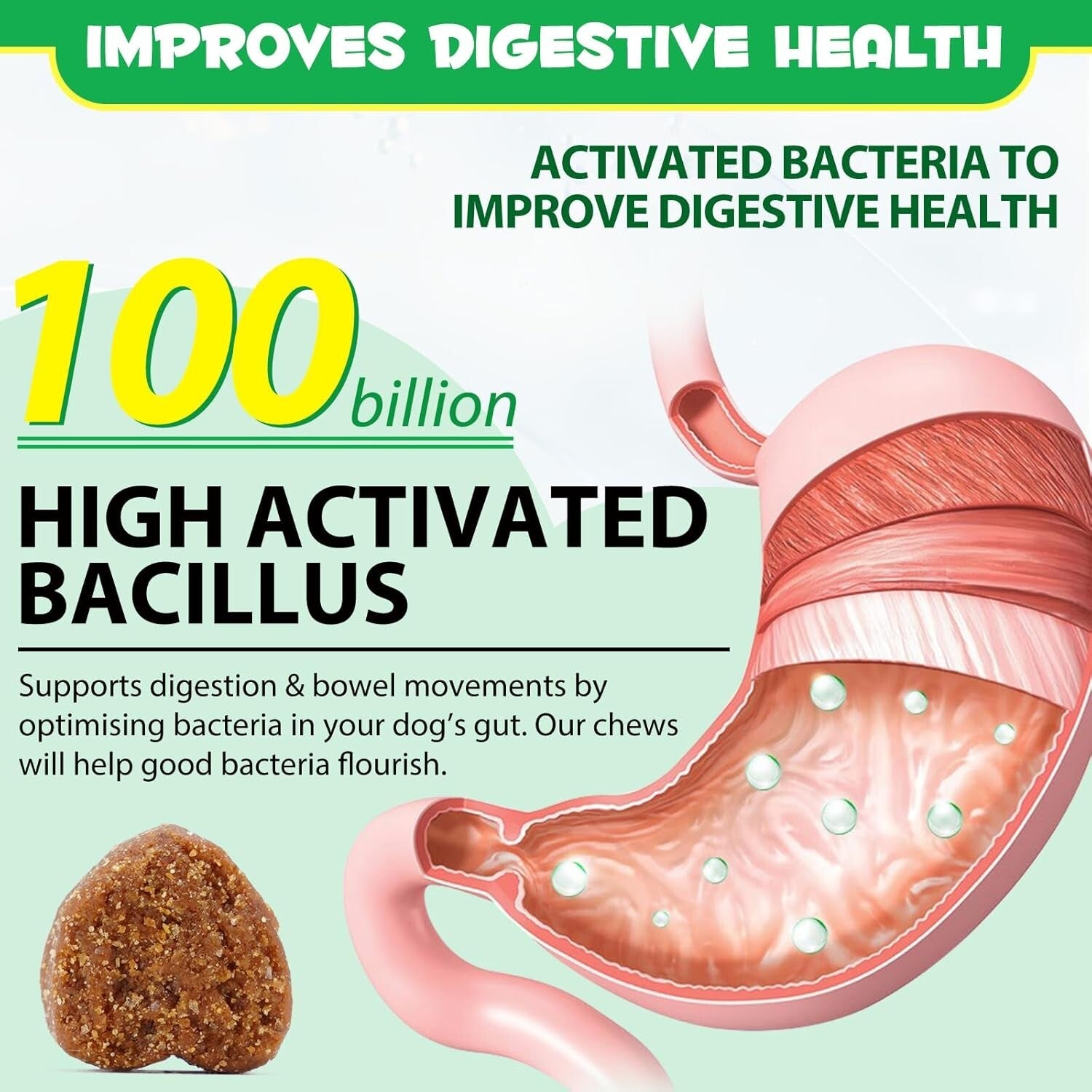 Probiotics Chews for Dogs, Dog Prebiotics for Gut Health - Probiotics for Dogs,