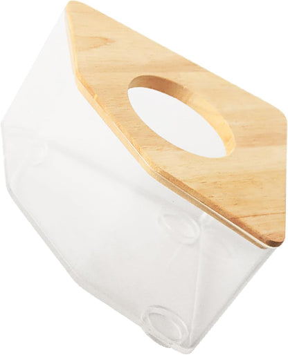 Hamster Sand Bath Container,Pet Hamster Sand Bathroom,Hamster Sand Bath Box,Sand Bathroom for Syrian Hamster,For Mice Lemming Gerbils (Pentagon-A)