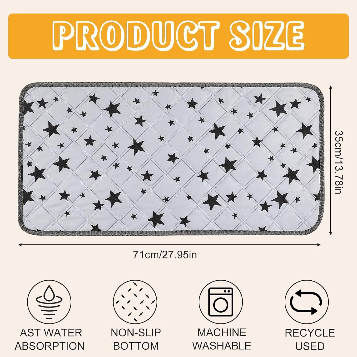 4 Pieces Guinea Pig Cage Liners Guinea Pig Fleece Bedding Absorbent Guinea Pig Accessories Reusable Washable Guinea Pig Pee Pad Non Slip Guinea Pig Mats for Cages with Patterns (14 X 28 Inch)