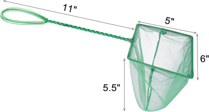 2 Pcs Aquarium Fish Net, Fine Mesh Quick Catch Fish Net for Fish Tank