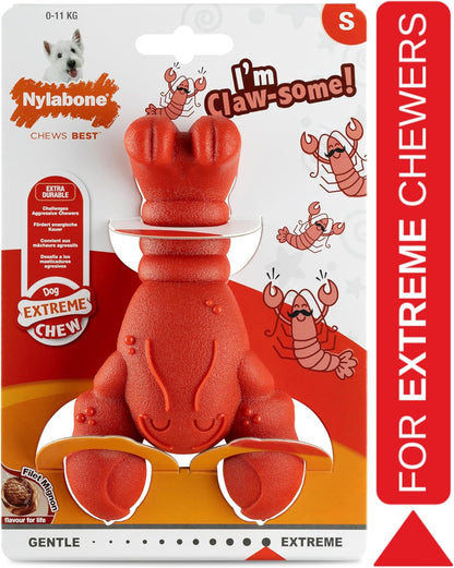 Extremely Strong Chew Effect Novelty Lobster Chew Toy Durable Chew Toy for Teeth Steak Small for Dogs up to 11Kg