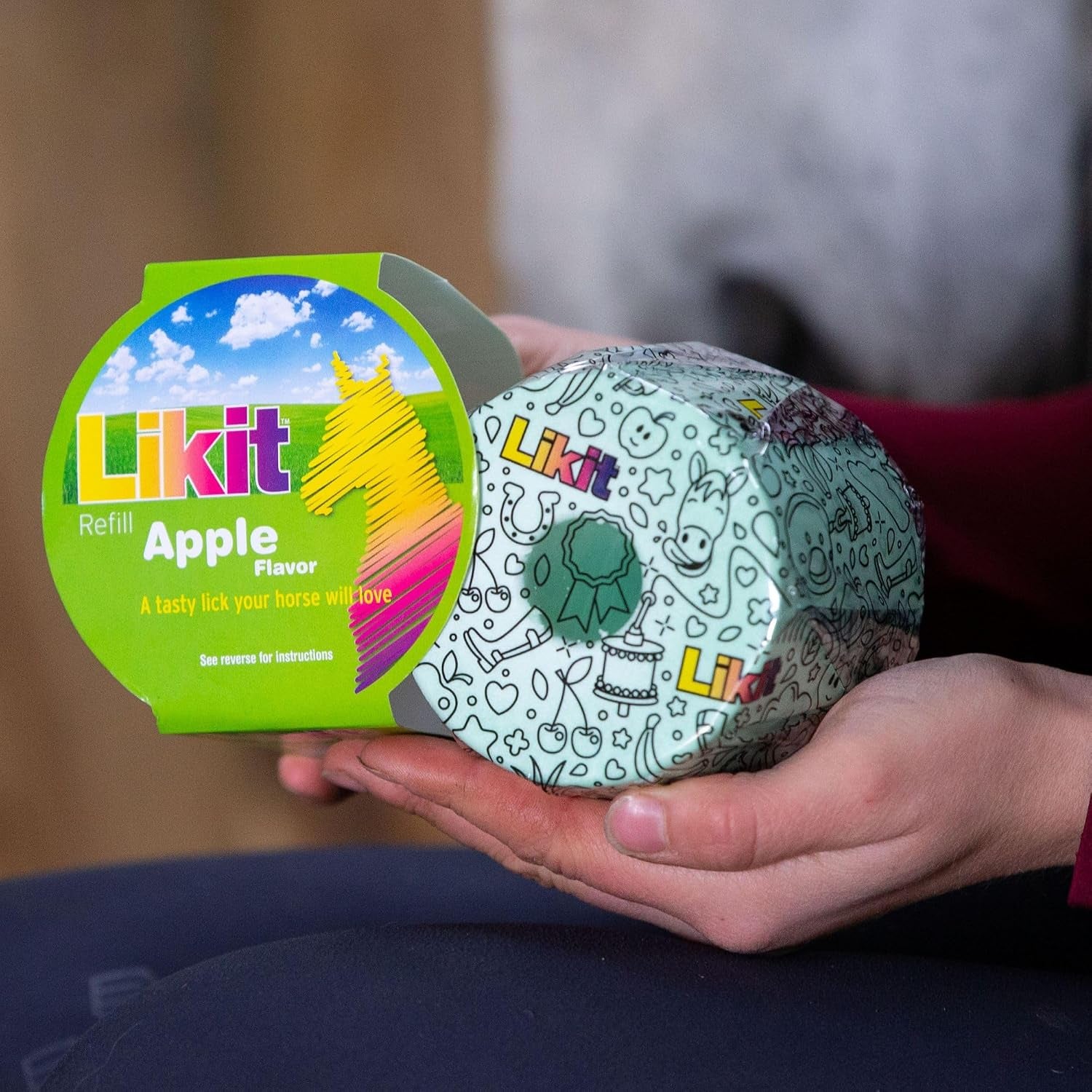 Horse Treat Apple Large Refill 650G | Tasty Horse Treat, Reduce Your Horse'S Boredom & Stress | Apple