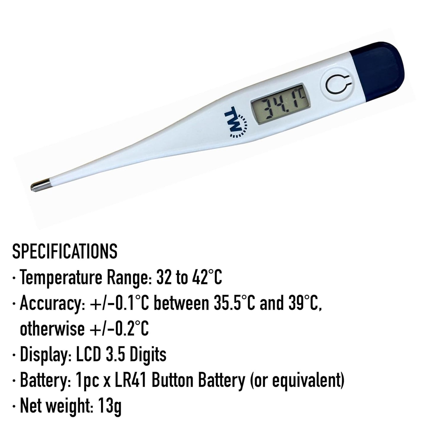 Digital Vets Thermometer for Pet Owners of Dogs Cats Horses Animals with Veterinary Hobday'S Spec Chart