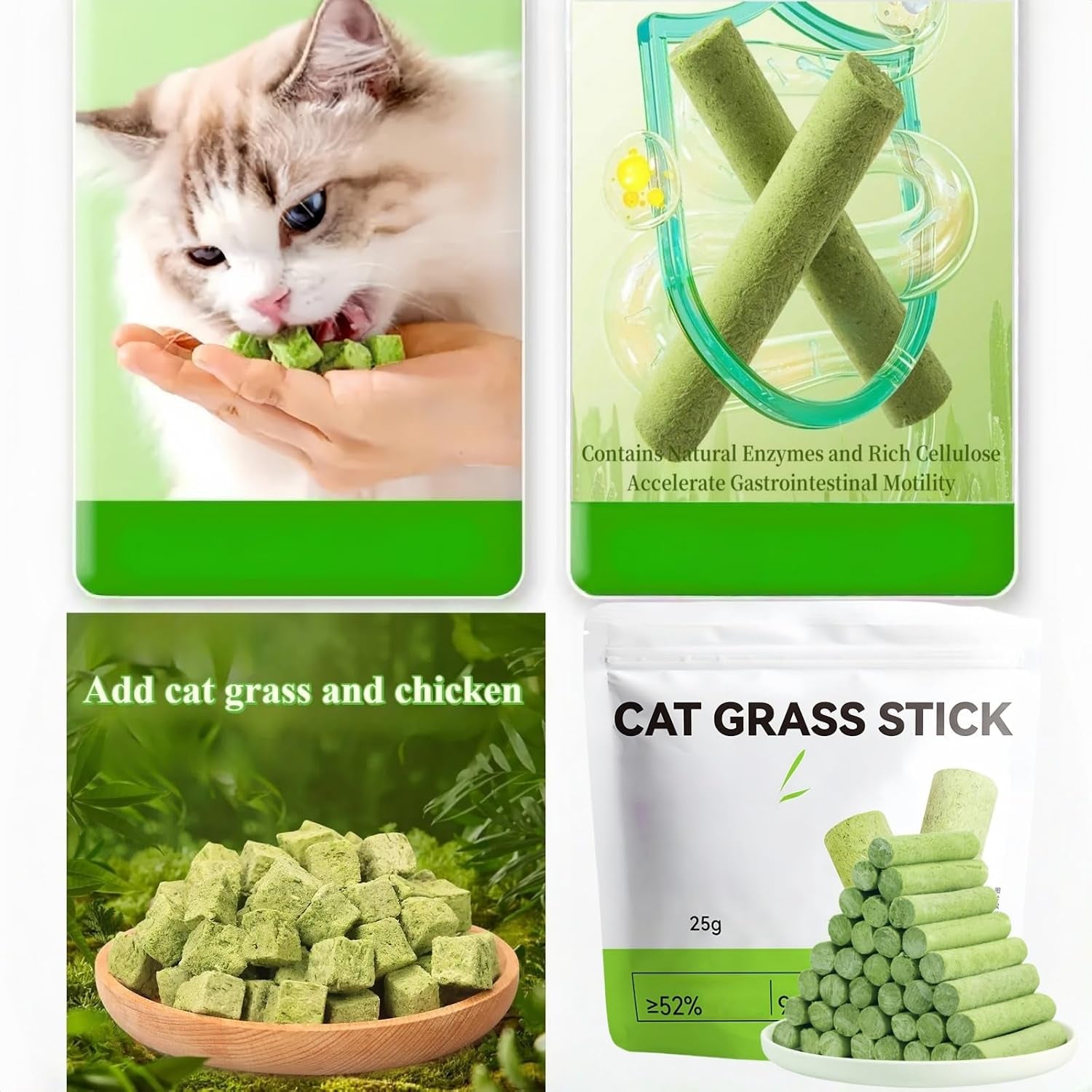 Cat Grass Teething Stick,Natural Catnip Chew Sticks,Catnip Sticks for Hairball Control,Cat Grass Dental Chew Sticks,Cat Dental Toy,Catnip Toys Sticks for Hairball Removal,Cat Teeth Cleaning Sticks